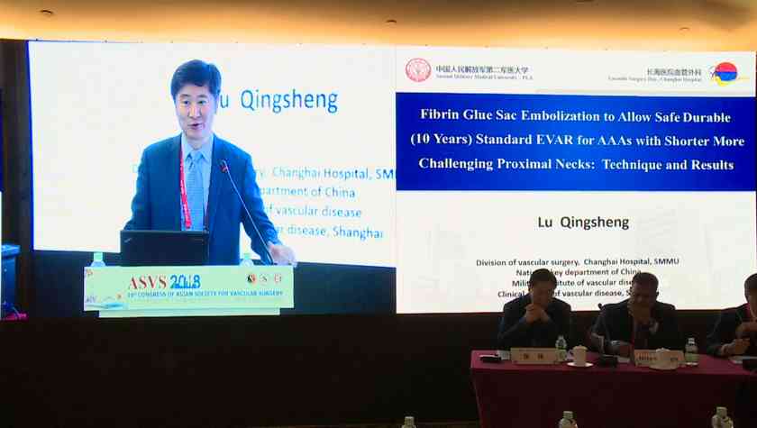 Lu Qingsheng：fibrin Glue embolization to allow safe durable standard EVAR